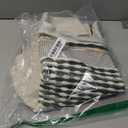 ANRODUO Pack of 2 Boho Decorative Throw Pillow Covers 18x18 Farmhouse Cushion Case Striped Chenille Pillow Cases Square Pillow Covers Accent Neutral Pillowcase for Sofa Couch Bed, Olive Green Stripe