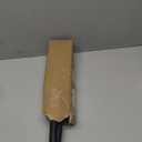 Short Curtain Rod 16-28 Inch Adjustable, 1 Inch Diameter Small Window Drapery Rod - Hidden Screw Brackets, for Bathroom Kitchen, Heavy Duty Metal, Black Round Finials