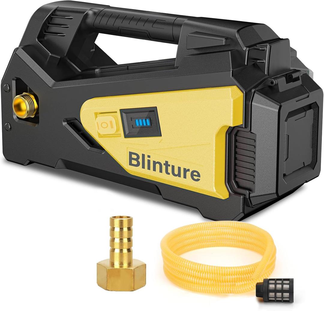 Battery Operated Transfer Pump Compatible with DeWalt 20V, 2Ah-9Ah Battery, Cordless Water Pump, Self-Priming RV Water Pumps, Boat Bilge Pump, Pressure Diaphragm Pump 300GPH(Not include Battery)