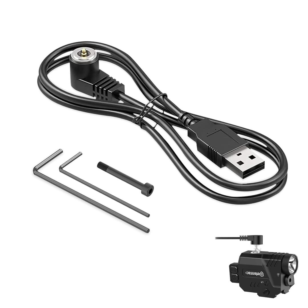 DEFENTAC USB Magnetic Charging Cable Compatible with Tactical Products w/Magnetic Charging