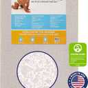 Dream On Me, 3 Inch Foam Pack and Play Mattress, White, White/Brown, 25C-GR, 3 Inch (Pack of 1) 38"x3"x26"