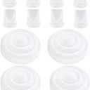 12 Pcs Breast Pump Replacement Parts for Mom Cozy M5, 8 Duckbill Valves and 4 Silicone Diaphragms, Breastfeeding Essentials Kit Compatible with Momcozy M5 Breast Pump Accessories