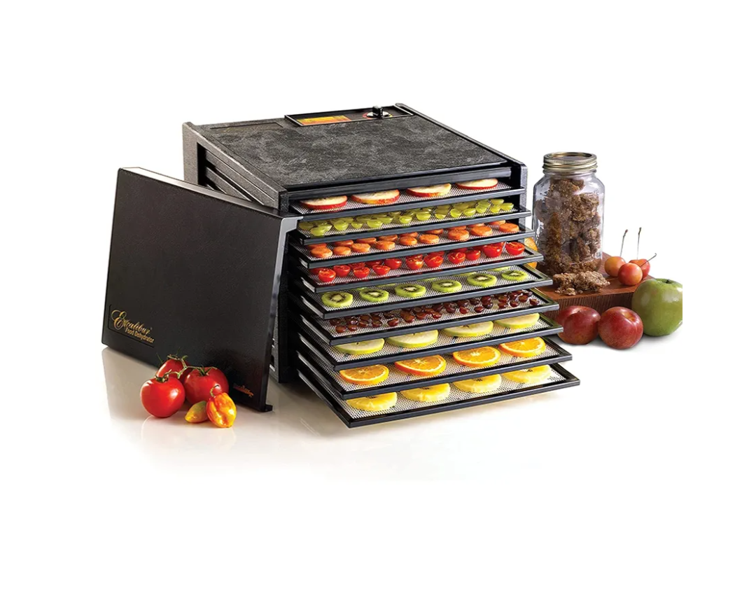 Excalibur Electric Food Dehydrator Machine 9-Tray with Adjustable Thermostat, Accurate Temperature Control and Fast Drying with 15 Square Feet of Drying Space, 600-Watts, Black