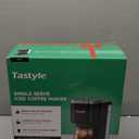 Single Serve Coffee Maker, Iced and Hot Coffee Machine for K Cup & Grounds, Compact Design, 40oz Removable Water Reservoir, 6 to 24 Oz Brew Sizes, Fits 7.3" Travel Mug, Black