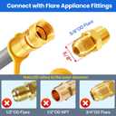 GasSaf 6FT 3/8" ID Natural Gas Hose, Natural Gas Grill Hose with Quick Connect Fitting Suitable for Weber Grills, Blackstone Griddles, Generator, Patio Heater - CSA Certified