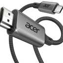 Acer USB C to HDMI Cable for Home Office 6.6FT (4K@60Hz), Thunderbolt 4/3 Compatible, High-Speed Type C to HDMI 2.0 Braided Cord for MacBook Neo, iPhone 17/16 Pro/Max, iPad Pro, Galaxy S25, Surface