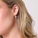 Electric Picks The Bentley Earrings,14kt Gold Plated Studs with 7mm Sparkling Crystal, Lightweight Everyday & Gift Jewelry for Women, Timeless Minimalist Gold Earrings