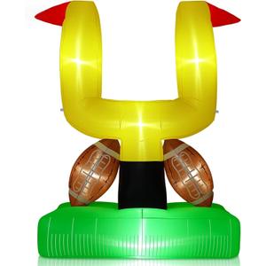 Bencailor 71 Inch Giant Football Party Decoration Jumbo Inflatable Football with Tee Set for Game Large Blow up Footballs for Sport Birthday Party Indoor Outdoor Lawn Yard Decor