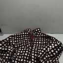 Womens Checkered Sherpa Jacket Cropped Long Sleeve Plaid Fleece Coats Casual Zip Up Gingham Outwear with Pockets, XL