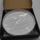 10" Oak Wood Lazy Susan Organizer, Lazy Susan for Cabinet Dining Table Pantry Wood Turntable Organizer Tray for Coffee Table Kitchen Countertop Salt Pepper Spice Organization and Storage Round White