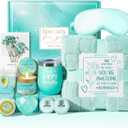Birthday Gifts for Women, Self Care Get Well Soon Gift Baskets for Women, Ocean Relaxing Spa Gift Care Package with Blanket, Unique Valentines Day Gifts Idea for Her Wife Girlfriend Mom Friend Sister