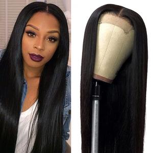 Spotlight 4x4 Lace Front Wigs Straight Human Hair Wigs for Black Women 180% Density Brazilian Virgin Lace Closure Wig Pre Plucked With Baby Hair Natural Hairline 26 Inch