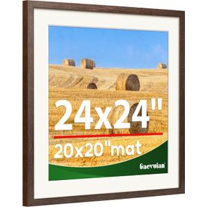 24x24 Frame, Distressed Farmhouse Wood Texture Picture Frame