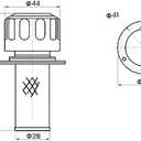 Hydraulic Breather Cap with 40 Micron Strainer - 3 Hole Flange Mount,35CFM,Stainless steel Filtration Vent for Oil Tanks | Compatible with Excavator,Tractor,Automotive,Hydraulic Reservoir(Replacement)