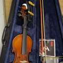 Pyle 1/4 Size Beginner Violin Starter Kit, Violin Starter Package with Travel Case & Bow, Extra Strings, Digital Tuner, Shoulder Rest & Cleaning Cloth for Students, Kids, Adults