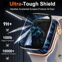 YWXTW TOP 9H+ Tempered Glass Screen Protector for Apple Watch Series 11/10 42mm, [3S Installation] Bubble-Free, Anti-Scratch, HD Clear Film for iWatch 11/10 42mm