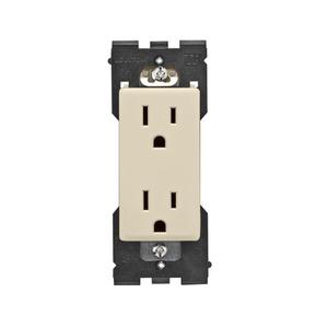 Leviton Renu Tamper-Resistant Outlet, 15-Amp, 125VAC, RER15-WG, Whispering Wheat