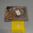 MyGift Set of 2, 12 Inch Chalkboard Sign with Burnt Wood Rectangular Frame and Round Base, Rustic Wedding Table Place Card Signage, Small Kitchen Countertop Memo Board