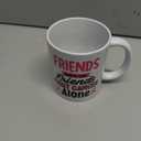 Friends Don't Let Friends Fight Cancer Alone Inspirational Gifts For Cancer Patient Survivor Friends Gifts Motivational Encouragement Gifts Caregivers Ceramic Mug 11 oz White