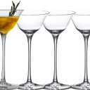 Crystal Cocktail Glasses, Martini Glasses Set of 4, 3.3 Oz