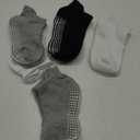 Zaples Baby Non Slip Grip Ankle Socks with Non Skid Soles for Infants Toddlers Kids Boys Girls (4-7 Years, Assorted - 9 Pairs)