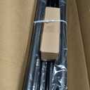 Curtain Rods 36-120 Inch, Black Wrap Around Blackout Curtain Rods for Windows, 1 Inch Adjustable Long Heavy Duty Room Darkening Window Treatment Rod for Bedroom, Living Room, Sliding Door