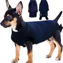 Dog Surgery Suit - Female & Male Dog Recovery Onesie After Spay/Neuter, Alternative Cone - Navy Blue, Small