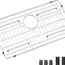 Stainless Steel Sink Grid and Protectors for Bottom of Kitchen Sink, 26" x 14" With Rear Drain For Single Sink Bowl, For Sink Protectors For Kitchen Sink Stainless Steel