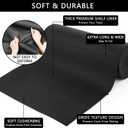 Foam Toolbox Liner Drawer Mat 1/8 Inch Thick X 24 Inch Wide X 24 Ft Long Black, No Slip for Protecting Cabinet, Garage, Cart, Tool Box, 24"w X 288"l