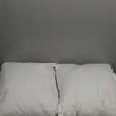 MIULEE Goose Feather Down 20x20 Pillow Insert Set of 2 with 100% Down-Proof Cotton Cover, Soft Fluffy Decorative Pillow for Sofa Bed Couch Living Room White