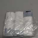 2.5 Gallon/10 Liter 100 Counts Strong Drawstring Trash Bags Garbage Bags by RayPard, Small Plastic Bags, Trash Can Liners for Home Office Kitchen Bathroom Bedroom, White Waste Basket Liners (White)