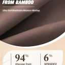 Womens Underwear Bamboo Rayon High Waisted Full Coverage Panties Soft Breathable Stretchy Comfort Briefs 5 Pack (XXL)