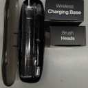 Aquasonic Black Series Ultra Whitening Toothbrush  ADA Accepted Electric Toothbrush- 8 Brush Heads & Travel Case  40,000 VPM Electric Motor & Wireless Charging - 4 Modes w Smart Timer