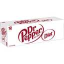 2 x Diet Dr Pepper Soda, 12 fl oz cans, pack of 12 (EXP 06/27/26)