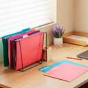 Oxford Hanging File Folders, 25 Pack, Letter Size (8.5" x 11"), 5 Bright Colors, 5 Tab Positions, Includes Tabs and Inserts, Hanging Files for Office and Document Organization