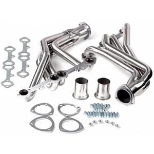 Polished Stainless Steel Long Tube Headers for 1973-1987 Chevy GMC C/K Series SBC 265-400 Engines (C10 K10 K20 C20 C30 K30 Blazer Suburban Jimmy) - 2WD/Lifted 4WD - Requires Header Spark Plugs