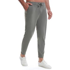 Mens Stretch Travel Pants 27" Inseam Quick Dry Light Weight Sweatpants Workout Casual Joggers with Pockets L
