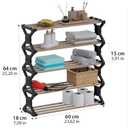 Shoe Rack Organizer, 5 Tier Shoe Shelf Storage Organizer, for Entryway, Hallway, and Closet