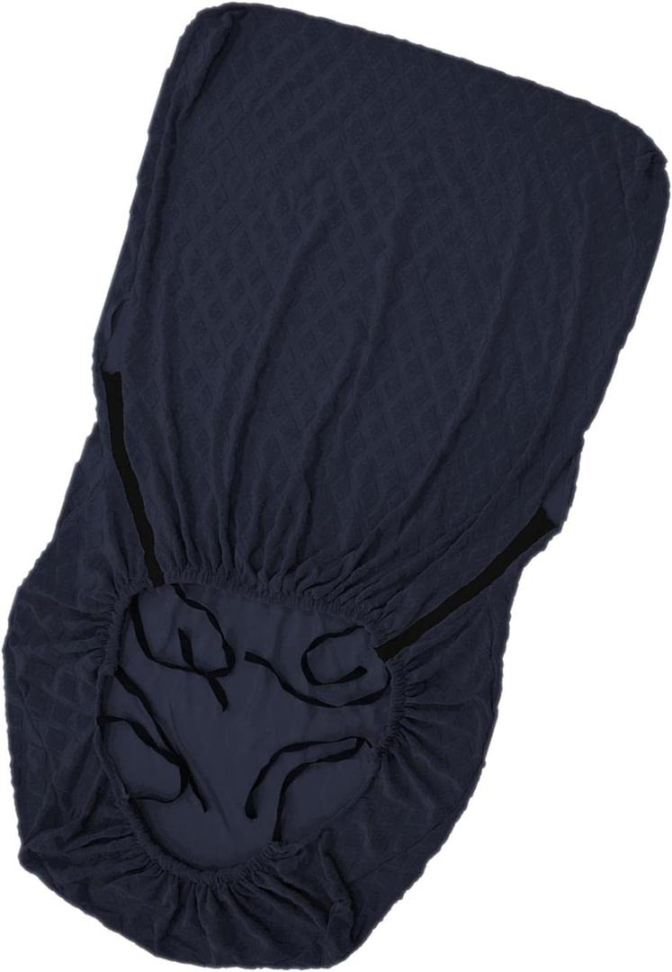 Qianly Wood Arm Chair Cover Elastic Chair Cover Waterproof Protector Easily Install Simple Design Widely Usage Home Decor Accessories Durable, Dark Blue