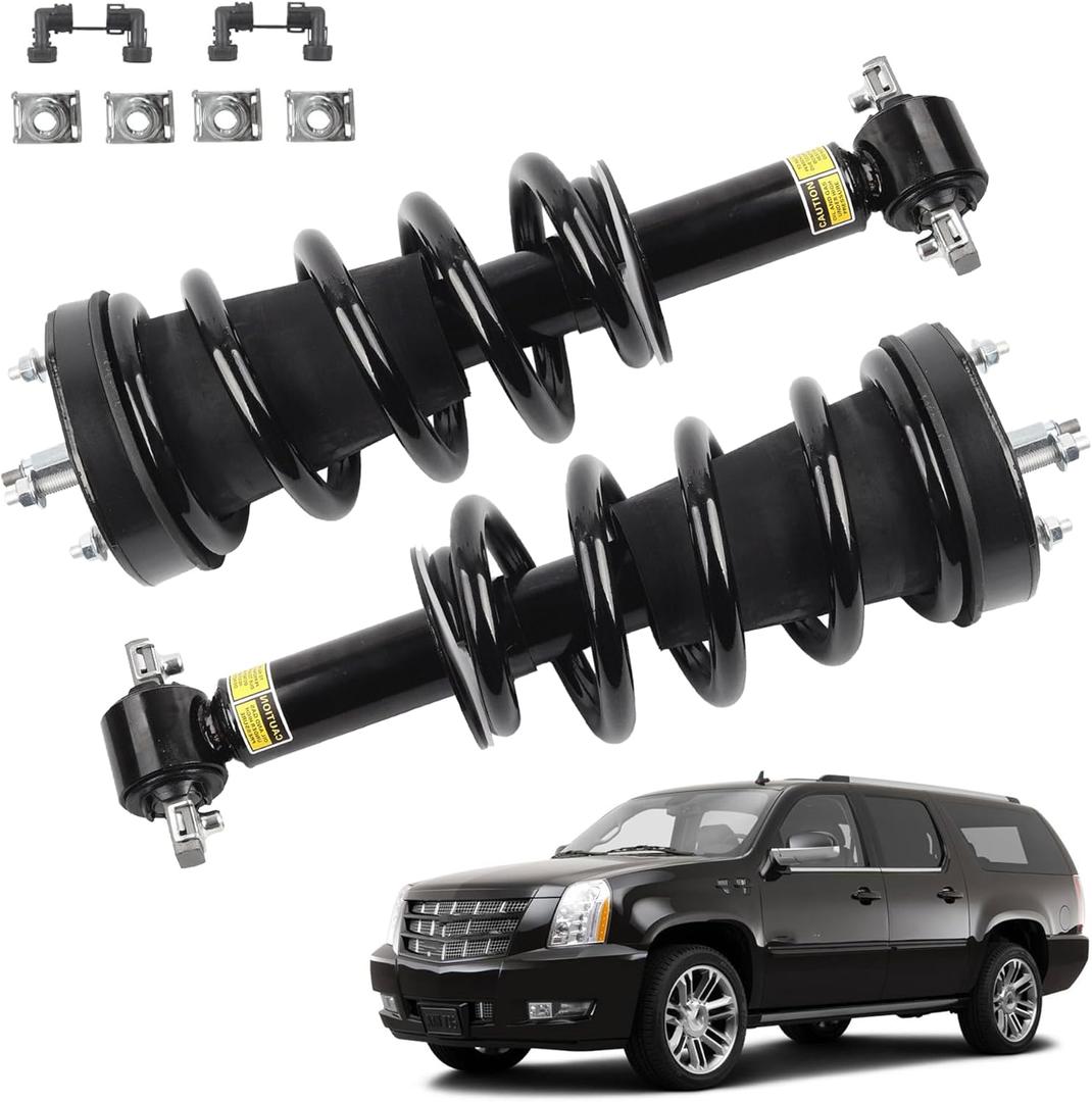 19353951 580-435 2Pcs Front Struts Shock Absorber Assembly w/Magnetic with Electronic Suspension Compatible with 2007-2014 Cadillac Escalade Chevy TahoeSuburbanGmc YukonSierra 1500