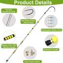 Buyplus 12FT Telescopic Gutter Cleaning Tools from the Ground