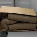 Outdoor/Indoor 24Lx24W Chair Cushion Set, All Weather Spring/Summer Deep Seat Patio Furniture Replacement Cushions Set(Back and seat) - TAN