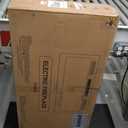 Electric Fireplace Insert 36" Realsmart 1500W Wall Mounted Fireplaces Recessed Heaters Remote Control Slim Black Fireplace Touch Screen Timer 12 Flame Colors LED Decor Low Noise