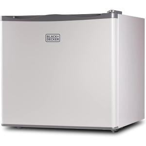 BLACK+DECKER 1.2 Cu. Ft. Compact Upright Freezer, BUFK12W, White | Energy Star Certified, Mini Deep Freeze with Full-Width Wire Shelf, Mini Freezer Stores Up To 42 lbs.