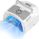 Professional UV Led Nail Lamp Cordless, 72W UV Lights for Gel Nails with Fan, IMENE Rechargeable Nail Dryer with Portable Handle Perfect for Salon Home Nail ArtWhite