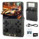 R40S Pro Handheld Retro Gaming Console – 256GB Storage, 3800mAh Battery, 3.5" Full-Lamination IPS Screen, 20+ Emulators, Preloaded 30,000 Games, Multiplayer Support (Gray)