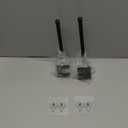 2 Pack Black Hat Racks for Baseball Caps, Stainless Steel Hat Organizer for Baseball Cap, Hat Holder Storage Organizer, Hat Hanger Strong Adhesive/Wall Drilled for Door, Bedroom, Closet(8.26 in)