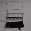 Steel Sink Sponge Holder and Dishcloth Drying Rack for Kitchen Countertop Kitchen Supply for Efficient Sink Storage and Organization