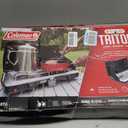 Coleman Triton+ 2-Burner Propane Camping Stove with InstaStart Ignition, Portable Camping Cooktop with 2 Adjustable Burners & Wind Guards, 22,000 BTUs of Power for Camping, Tailgating, Grilling