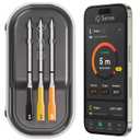 CHEF iQ Sense | Smart Wireless Meat Thermometer | 3 Ultra-Thin Probes | WiFi Unlimited Range | 1000F Heat Safe | 5 Sensors | BBQ, Grill, Oven, Smoker, Air Fryer | Gen3